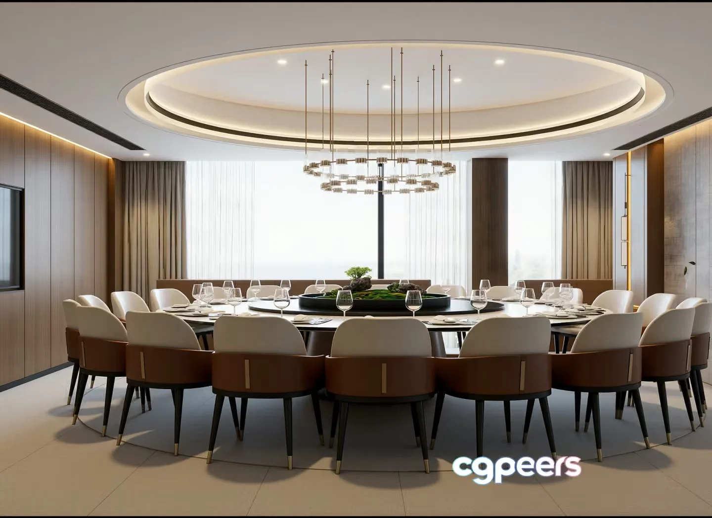 Modern Dining Room 3D Model – 7230 – VRAY Render