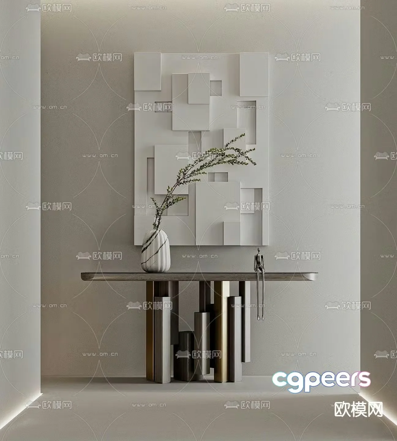Modern Duanjing strip 3D model