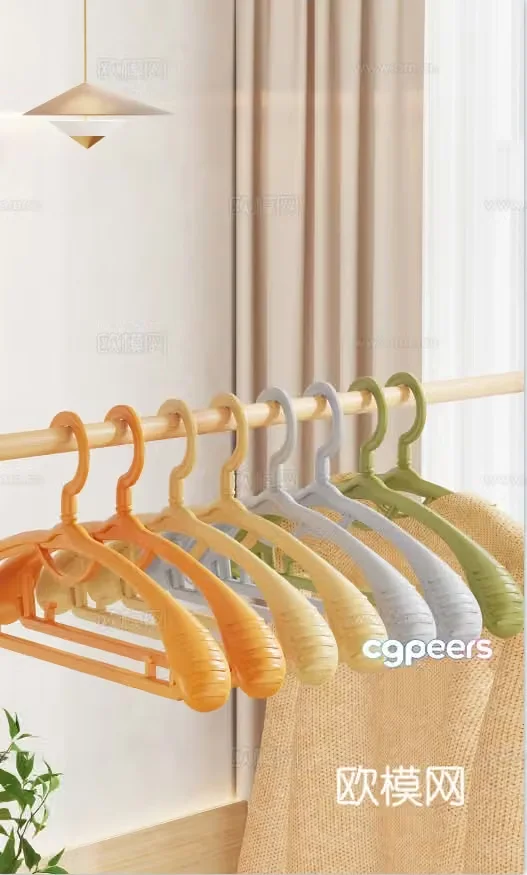 Modern clothes hanger 3d model