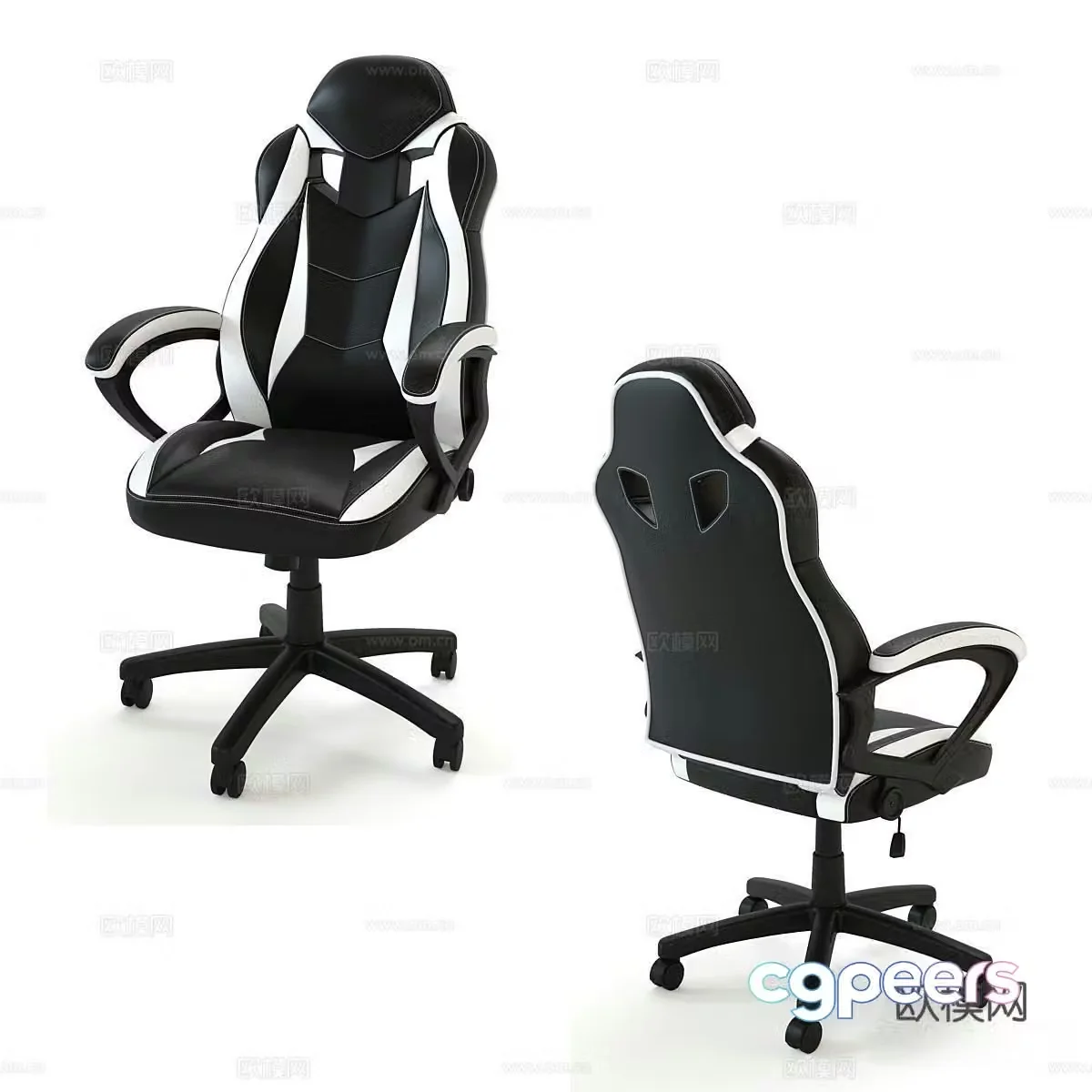 Modern office chair gaming chair ergonomic chair 3d model