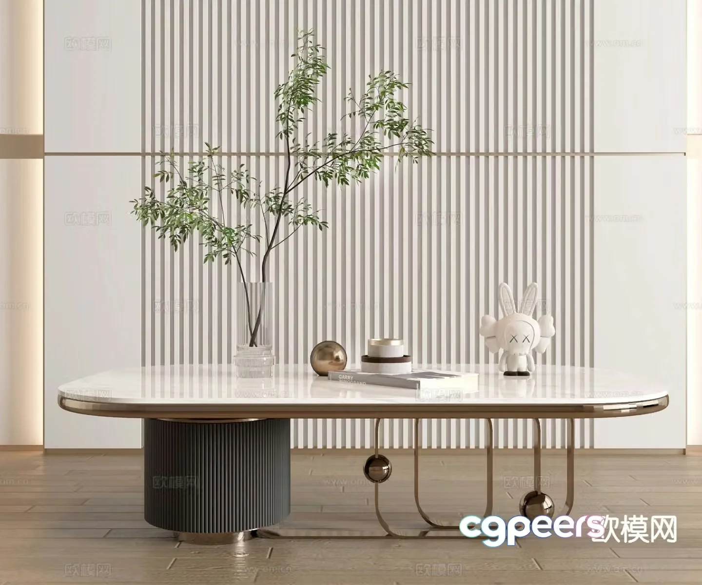 Modern coffee table 3d model