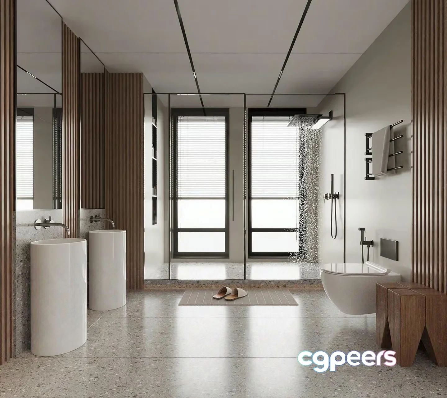 Modern Bathroom Sink 3D Model – 14840 – CORONA Render