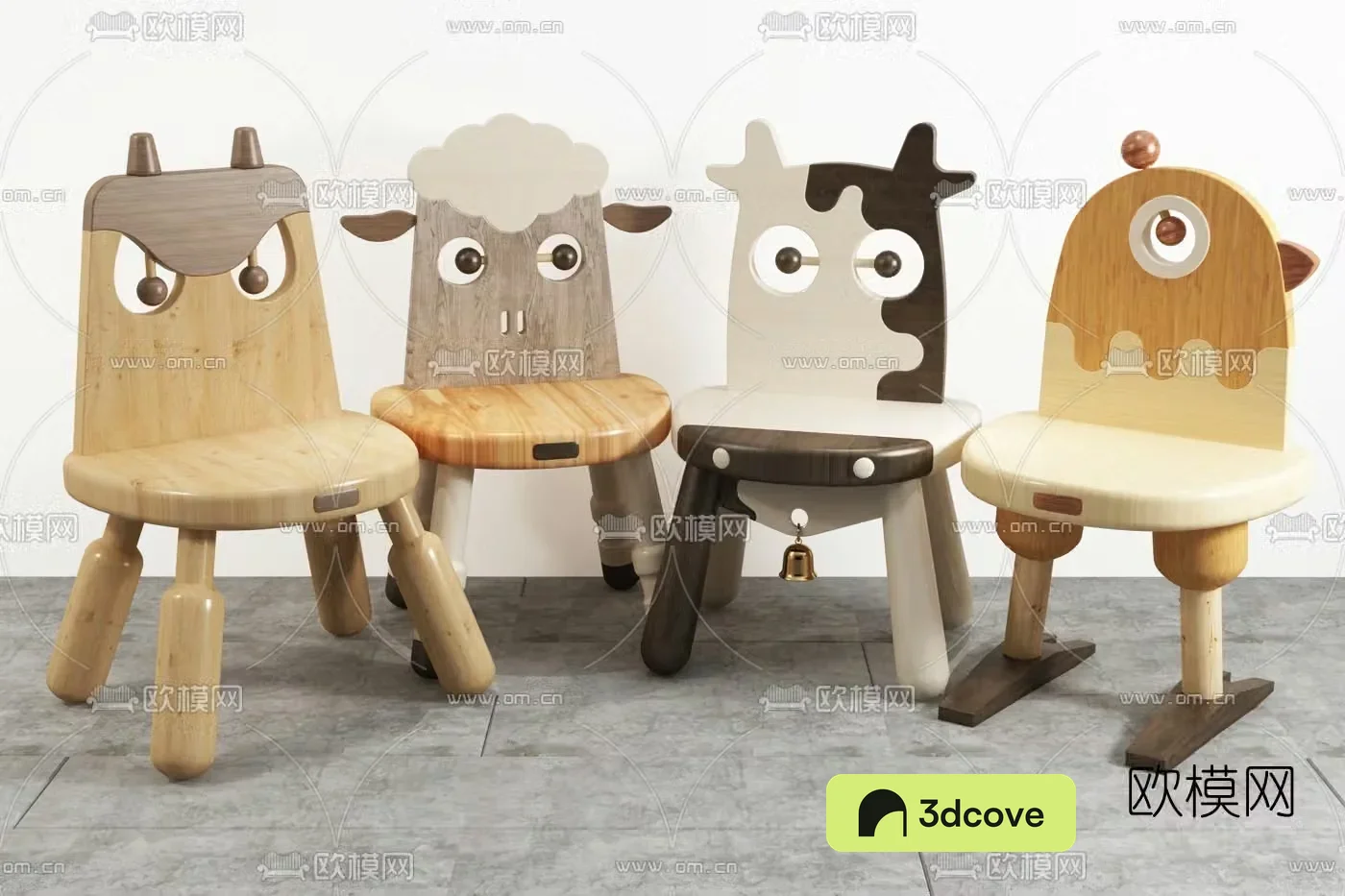 Modern children’s cartoon animal chair