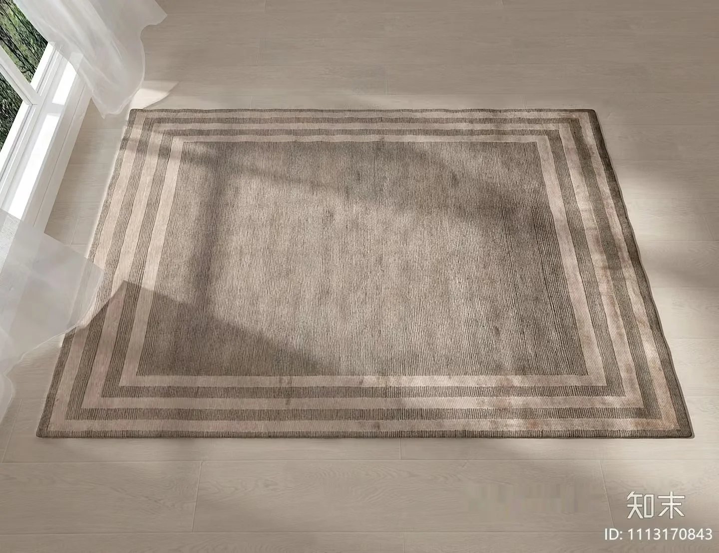 A Beige Rug 3D Model – 4672 – VRAY Render