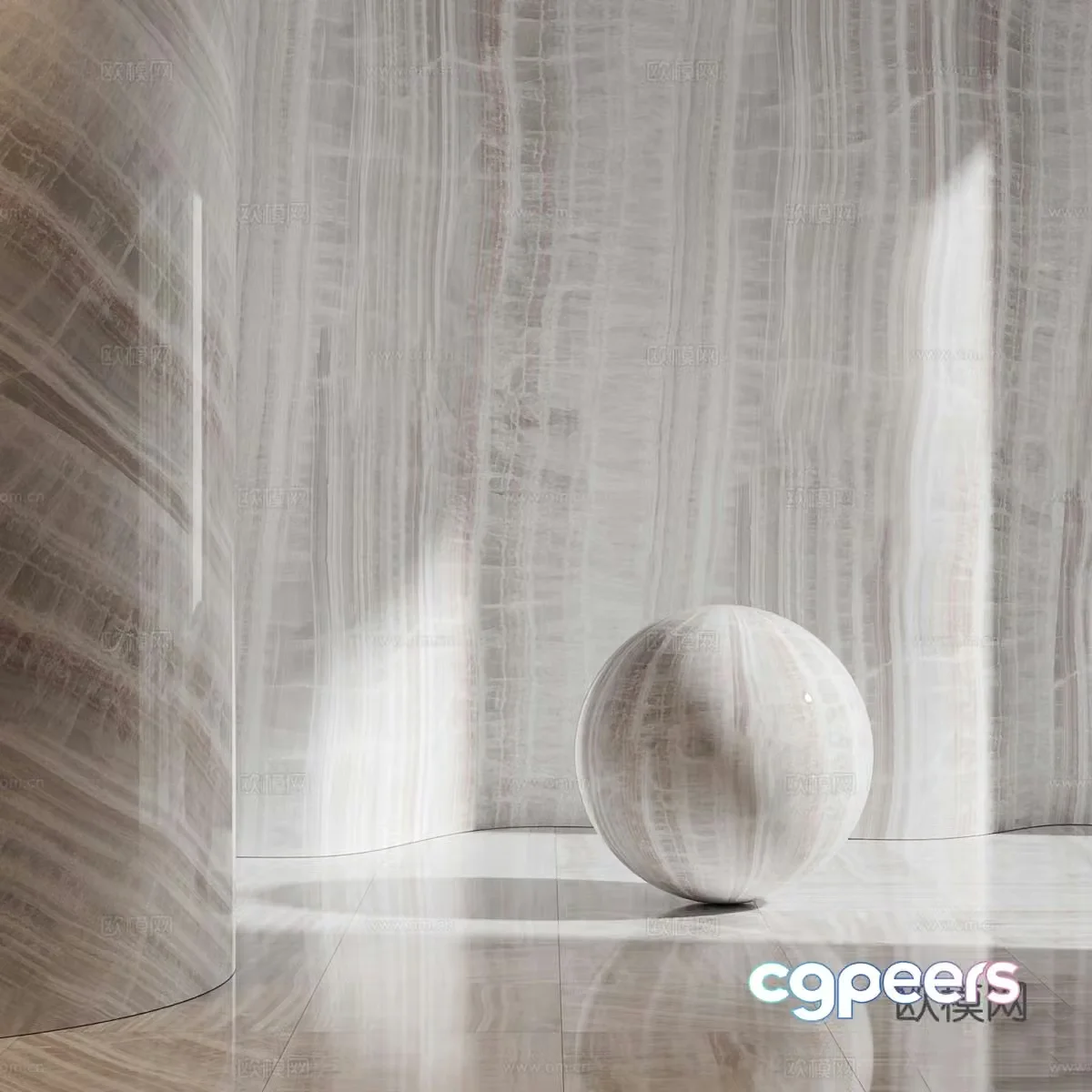 New Chinese-style rock slab marble tiles 3d model