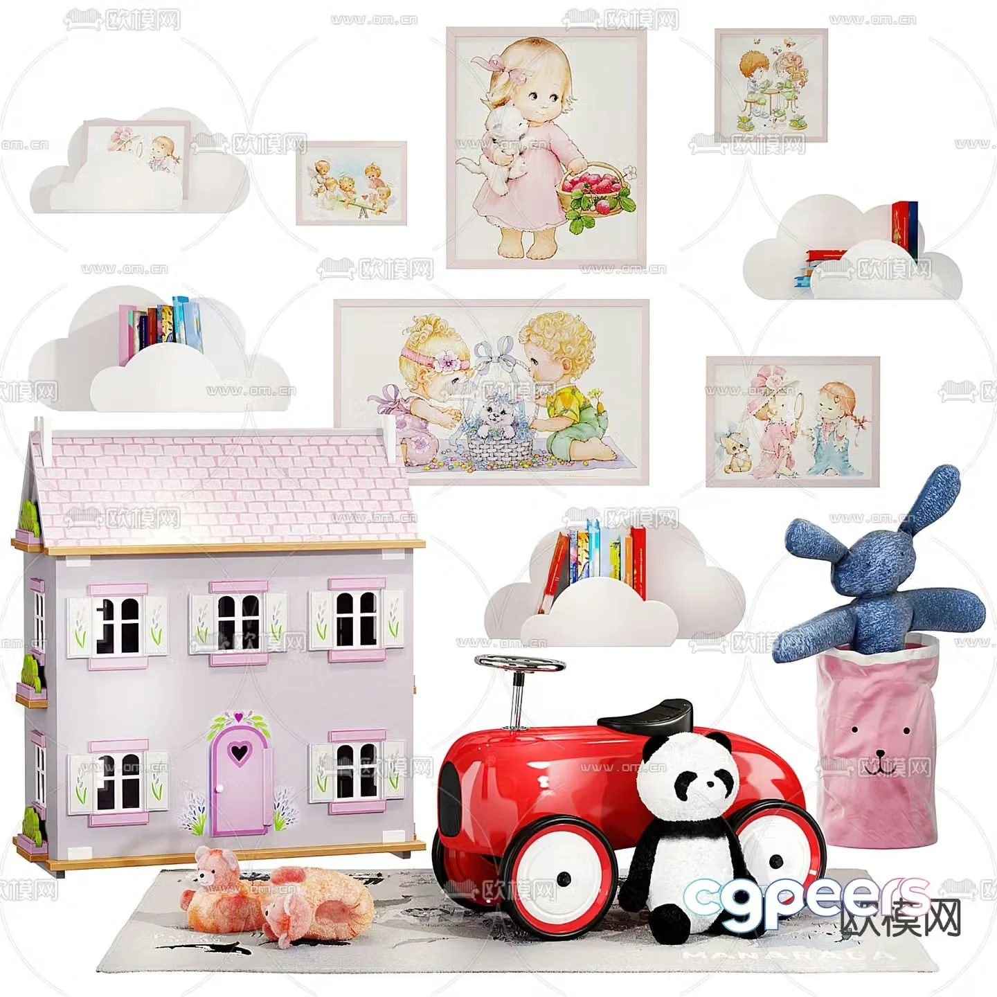 Children’s toys doll 3d model