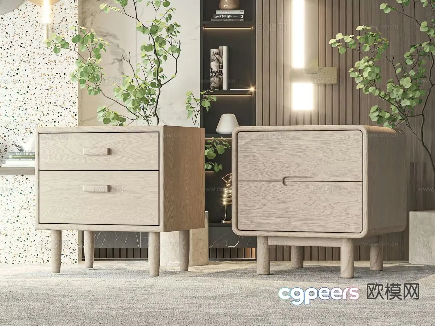 bedside table 3d model