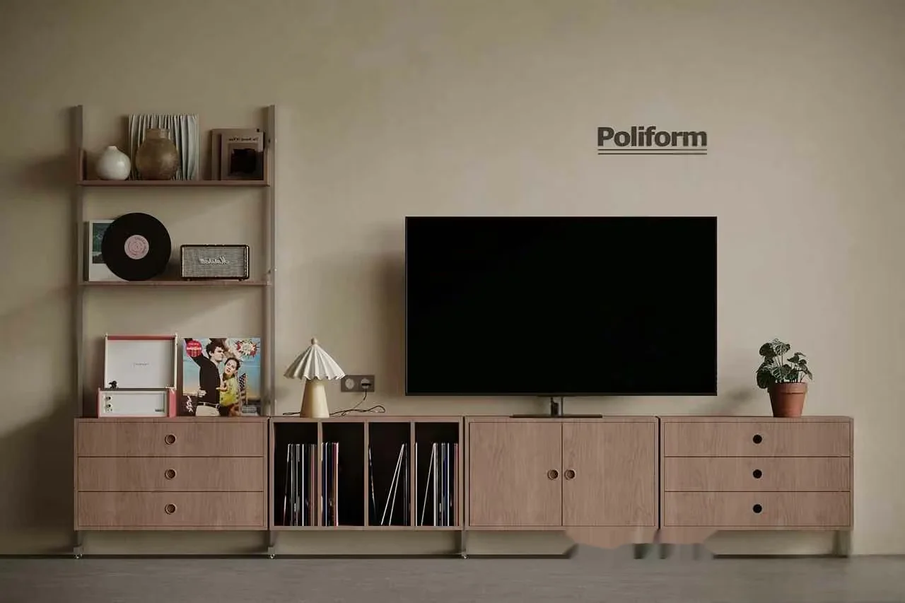 Modern Entertainment Center 3D Model – 16973 – VRAY Render
