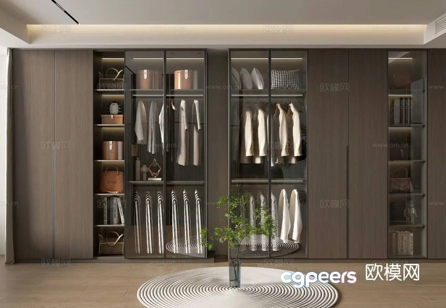 Modern home cloakroom 3d model