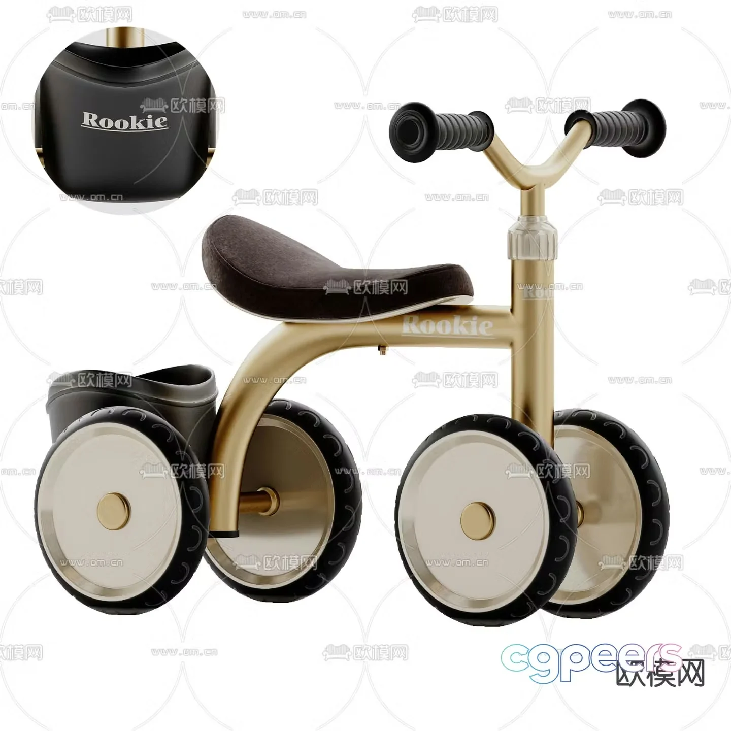 Children’s toy car walker 3d model