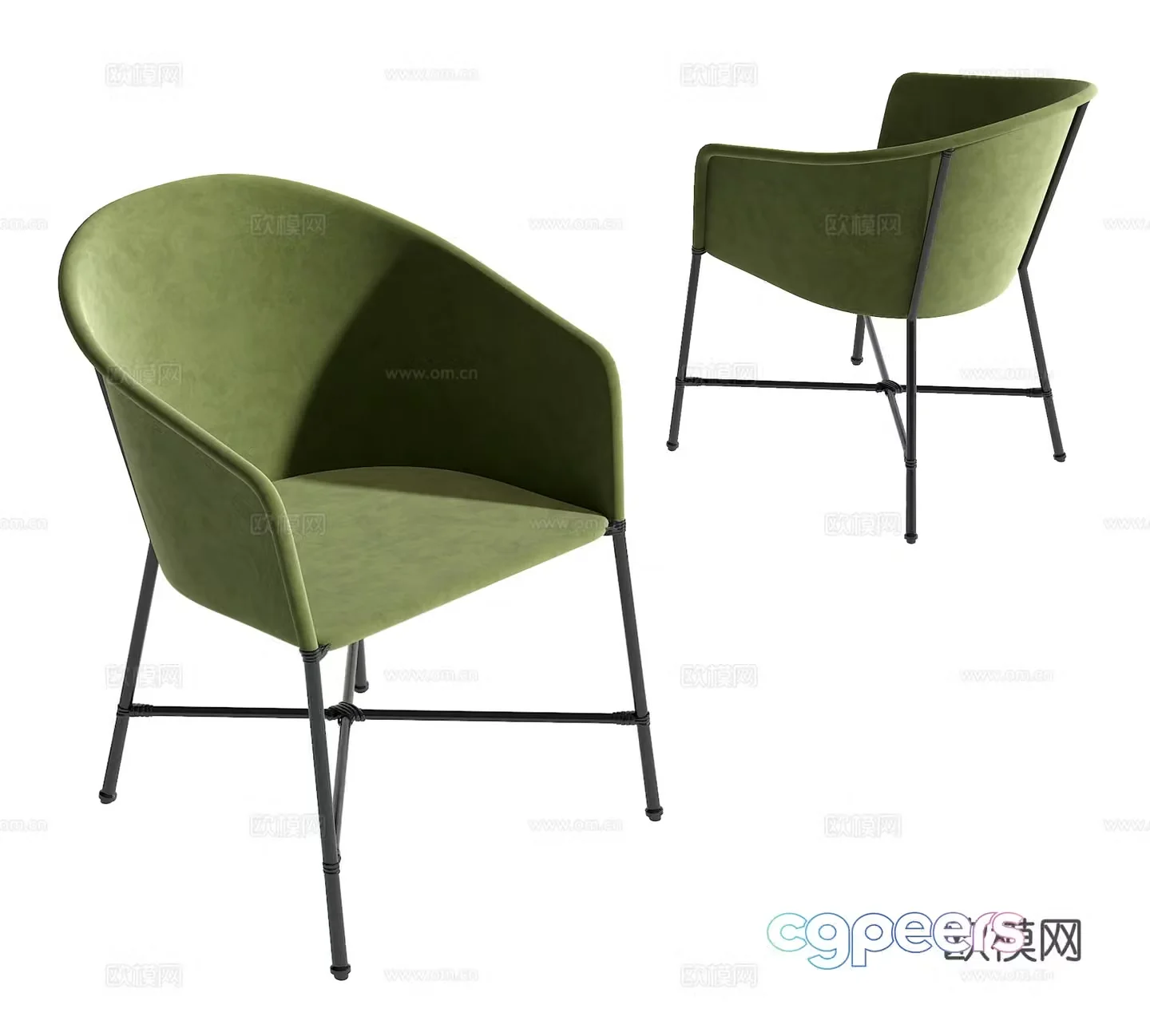 Modern single chair 3d model