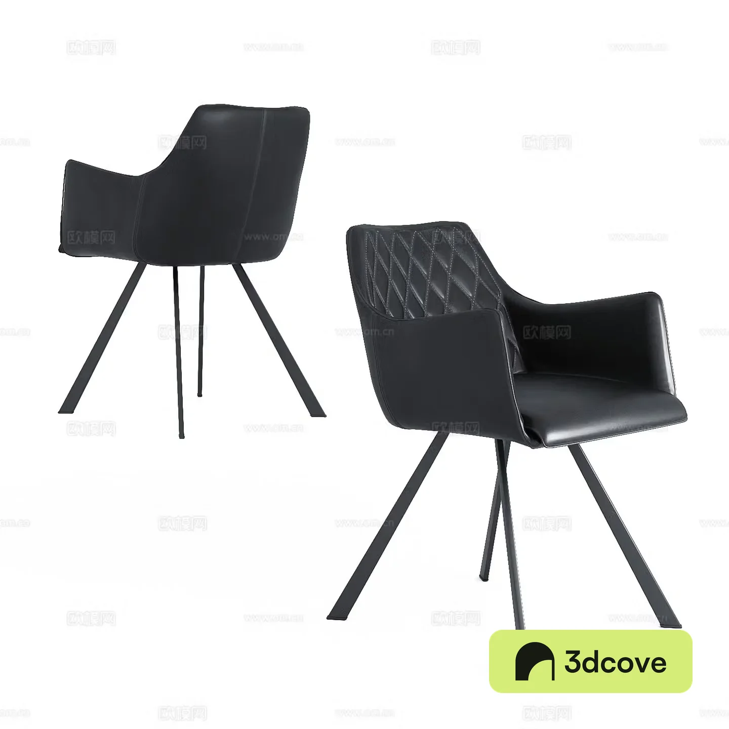 Modern Italian leather chair
