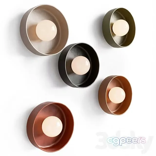 3ds Max Free – Ceramic Disc Orb Surface Mount