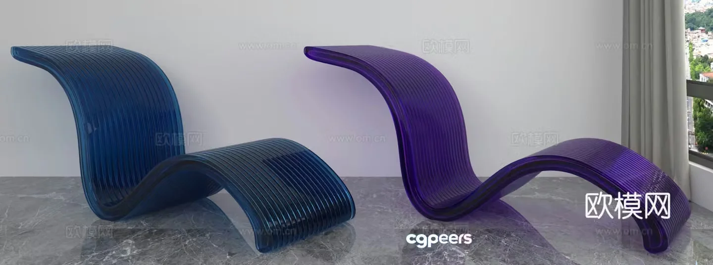 Modern leisure chair 3d model