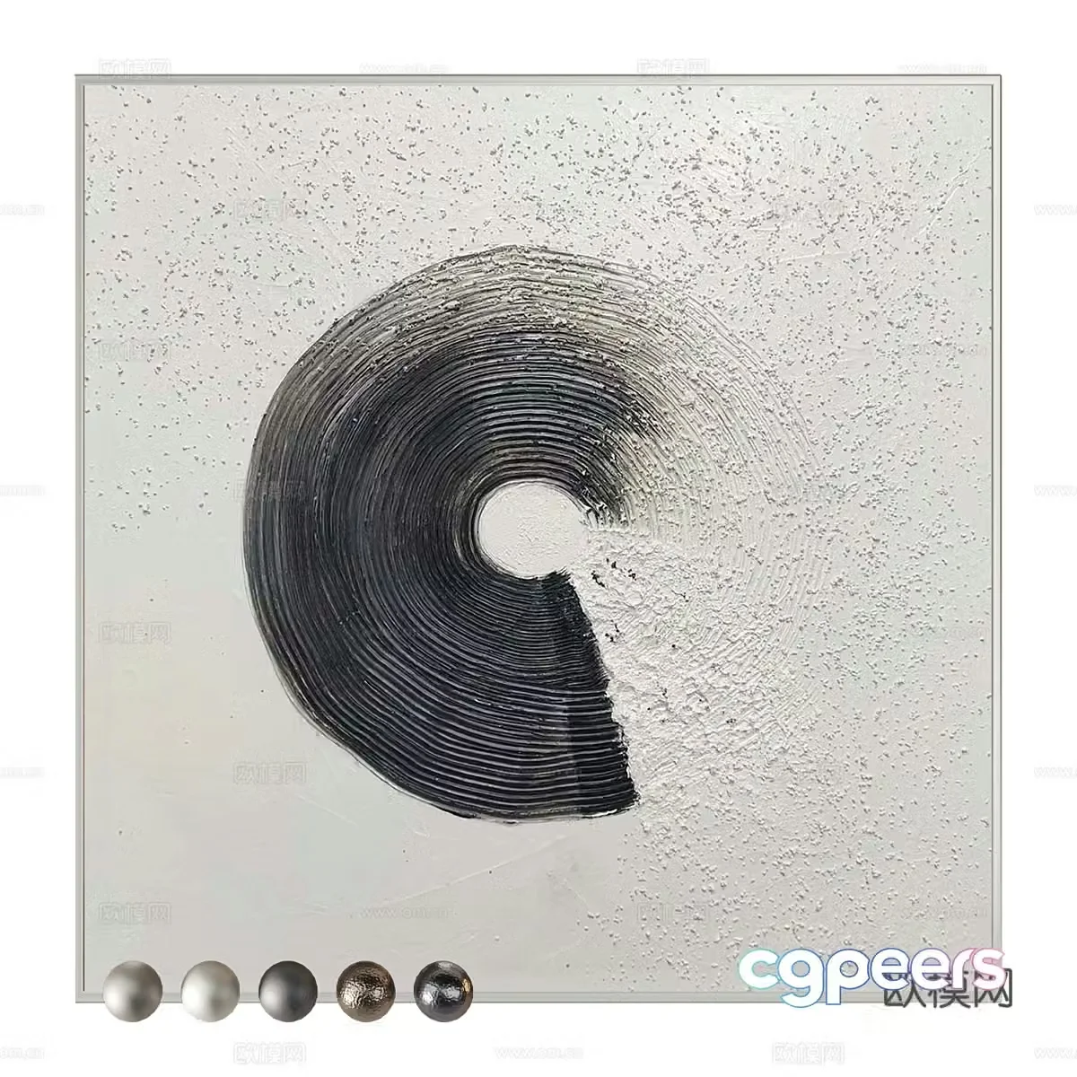 New Chinese style hanging painting 3D model