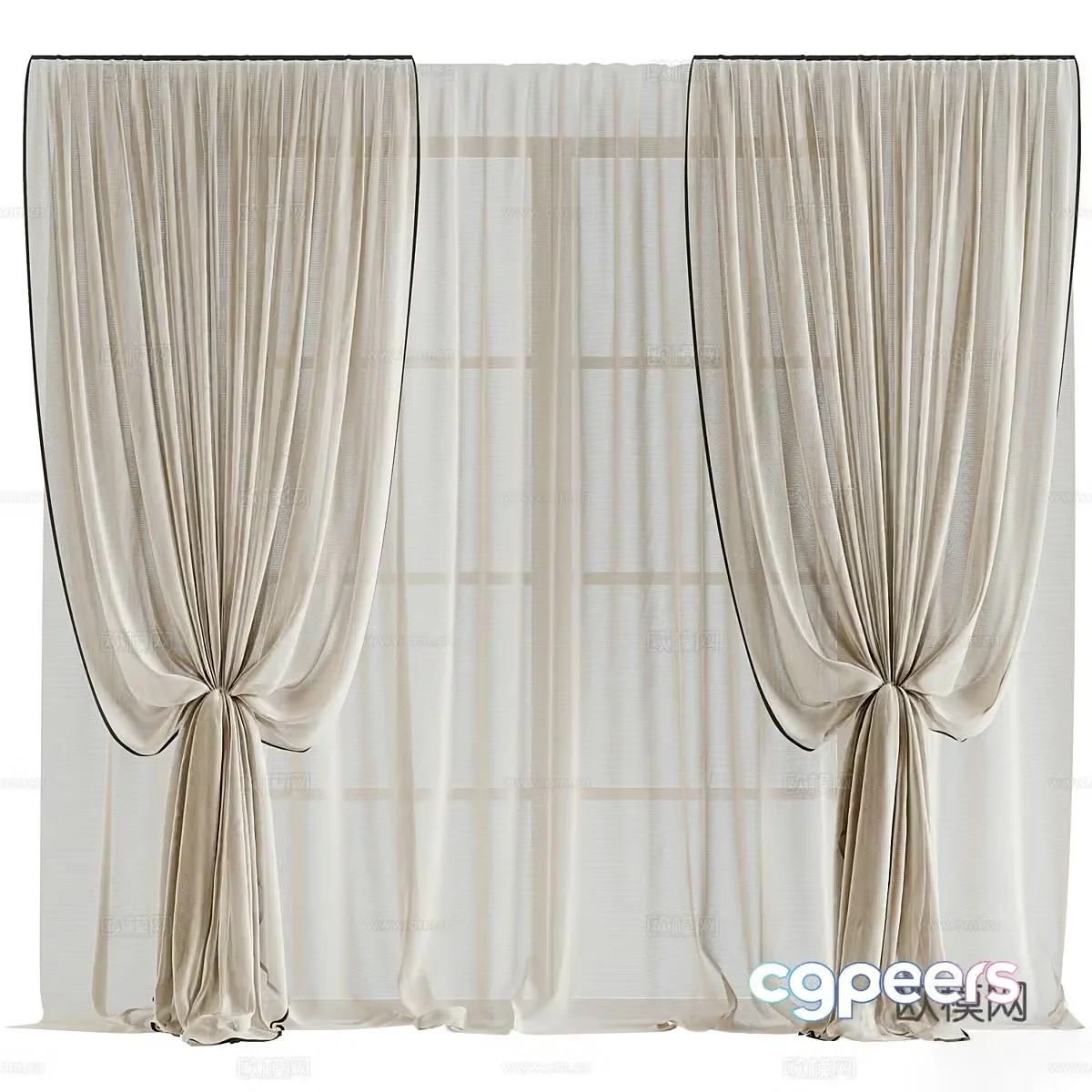 Curtain 3d model
