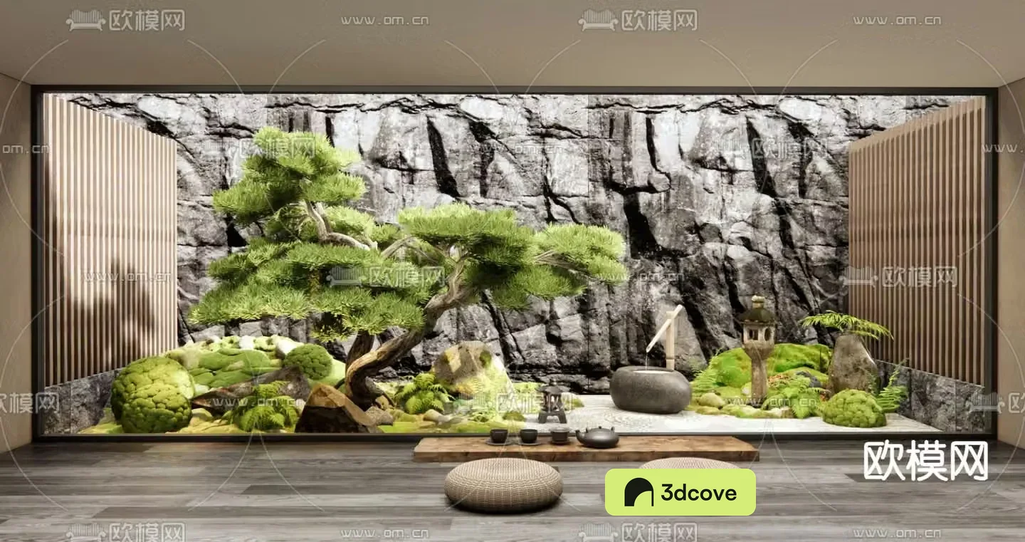 New Chinese style courtyard landscape garden landscape