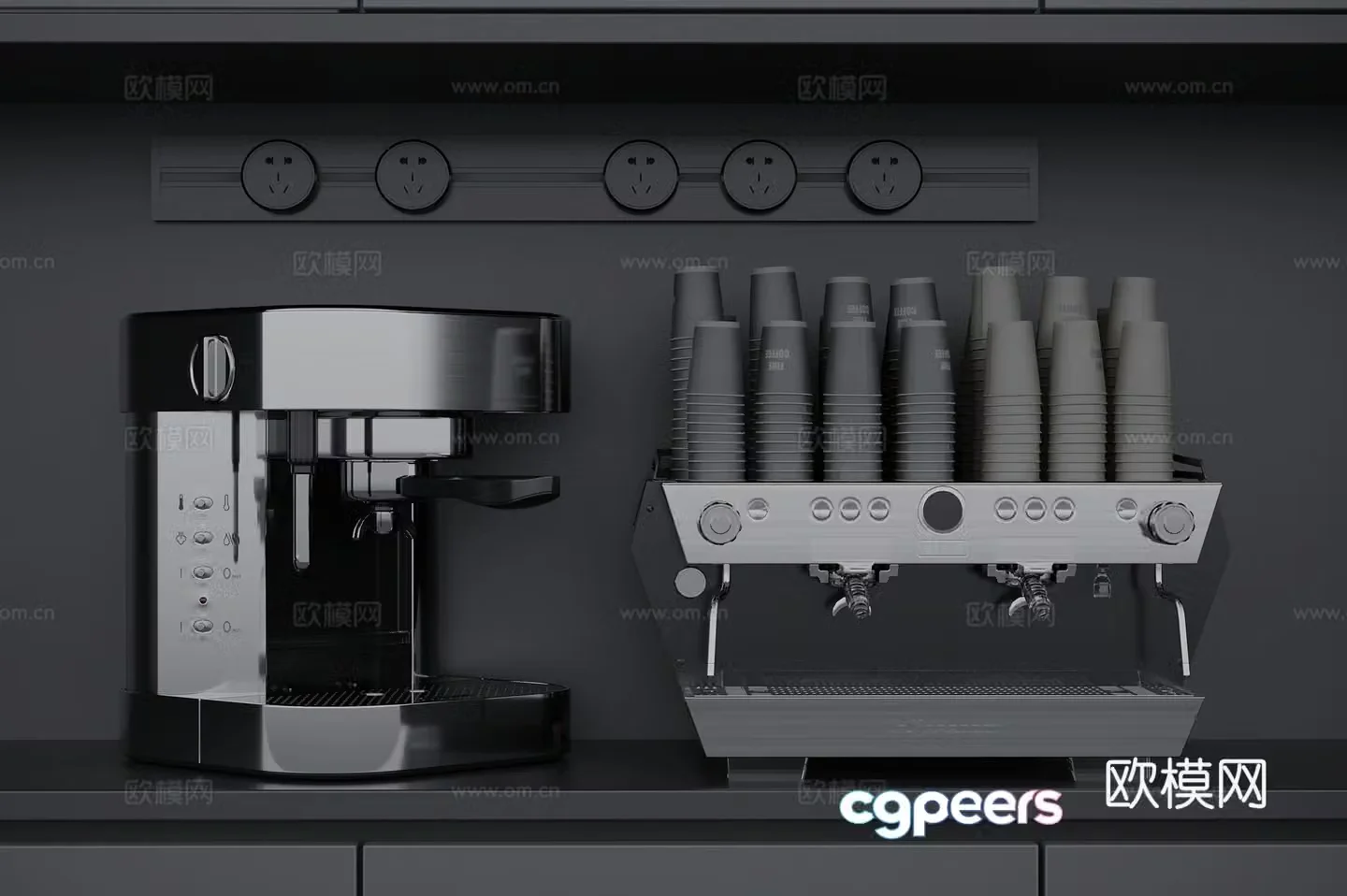 Coffee machine 3d model