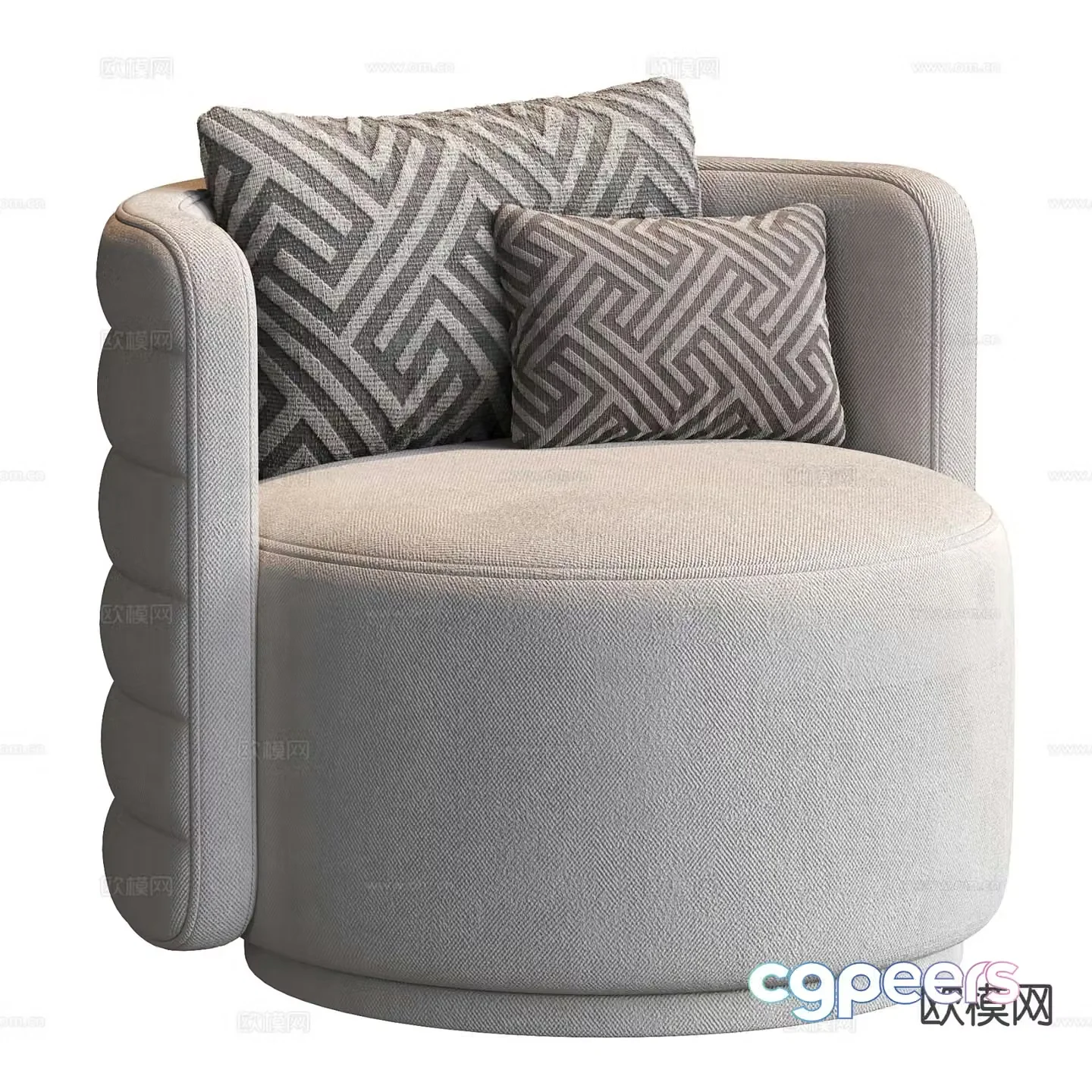 Modern single sofa 3d model