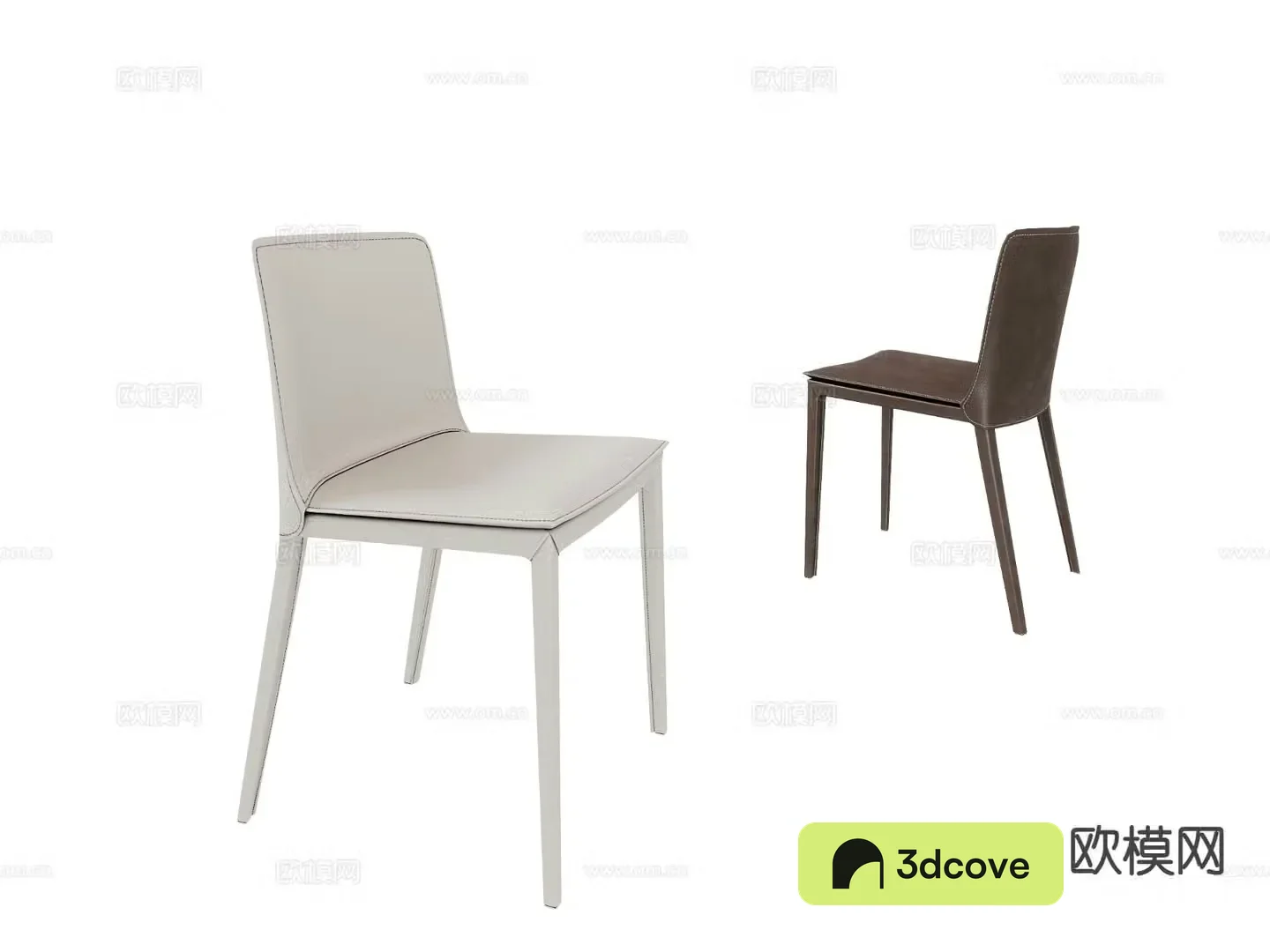 Modern dining chair leather dining chair single chair