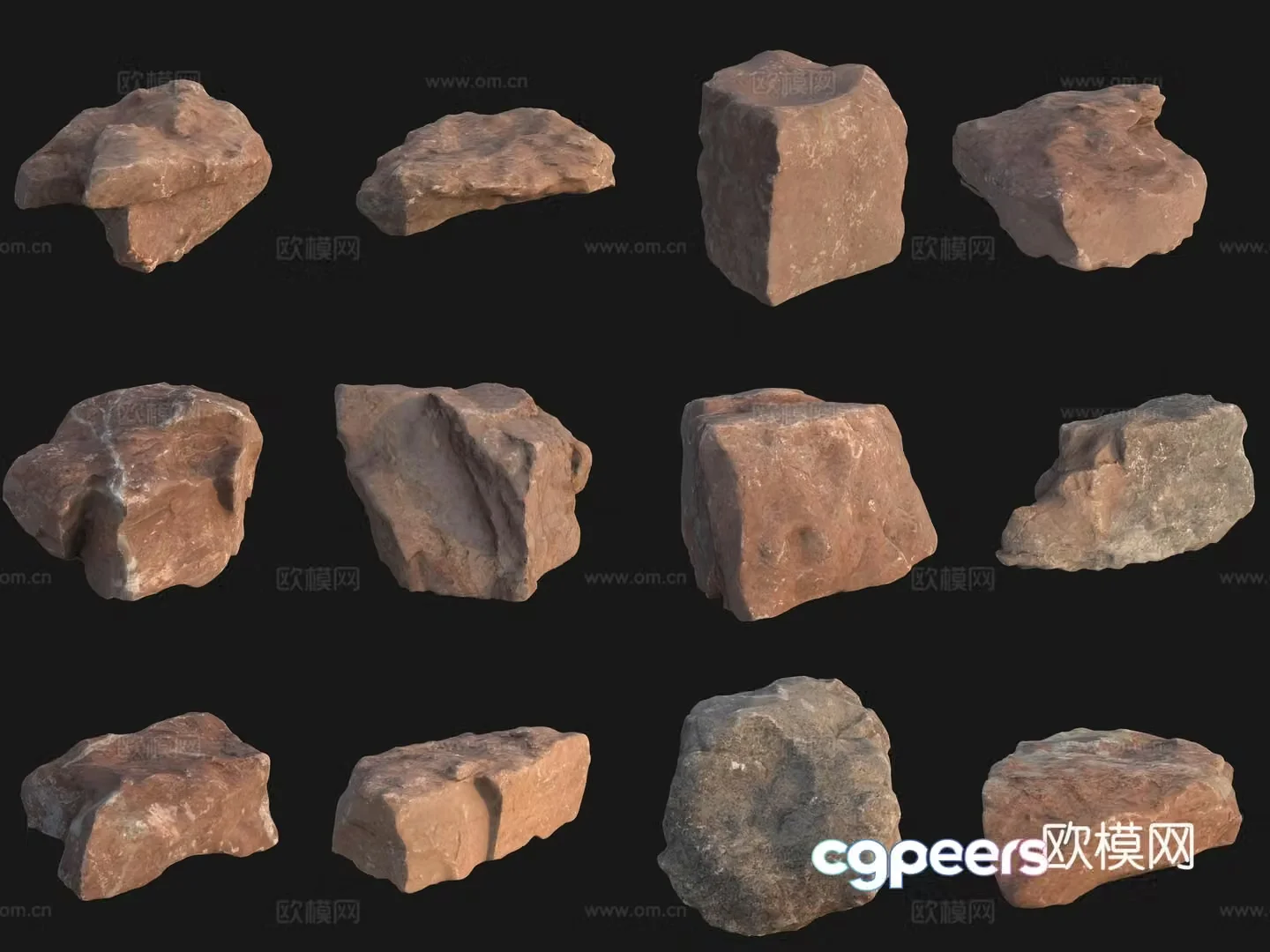 Rock big stone 3d model