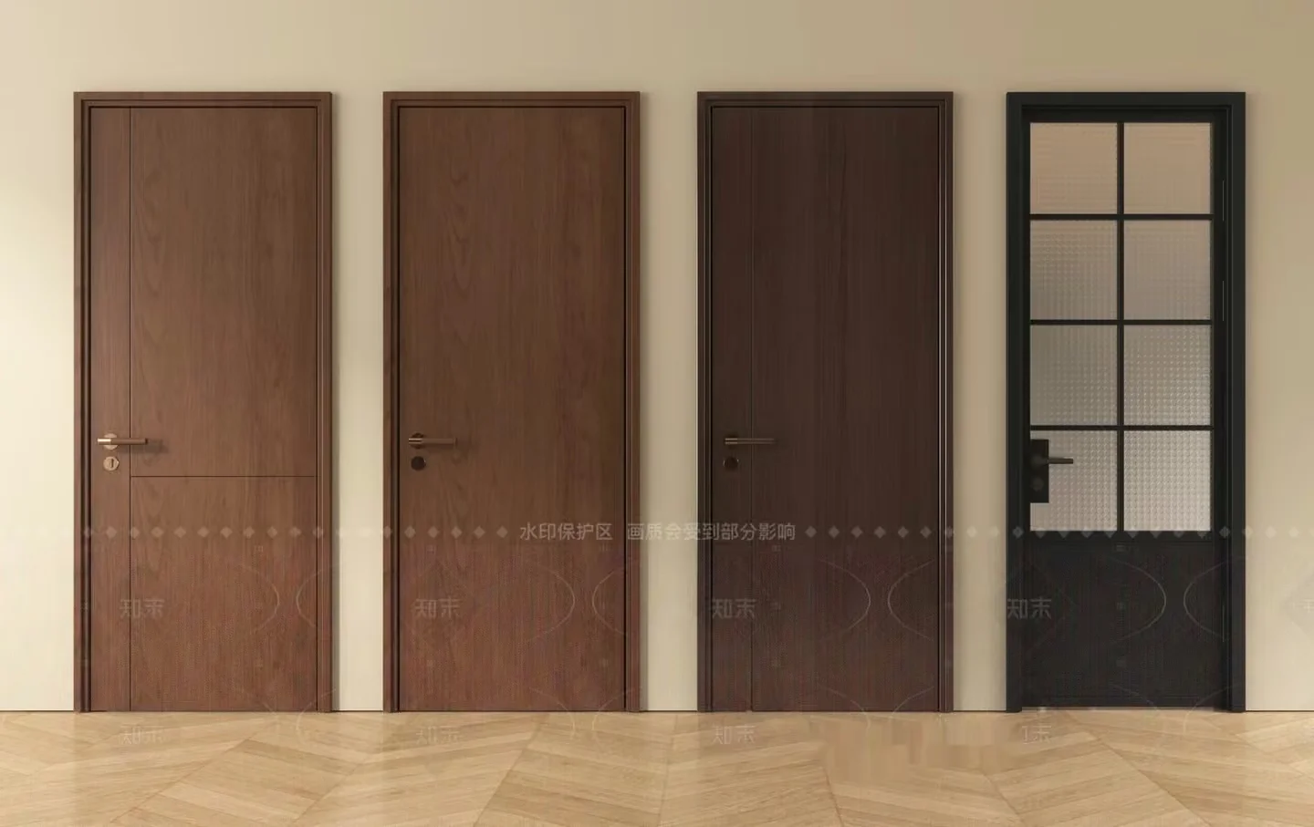 Modern Interior Doors 3D Model – 15659 – VRAY Render