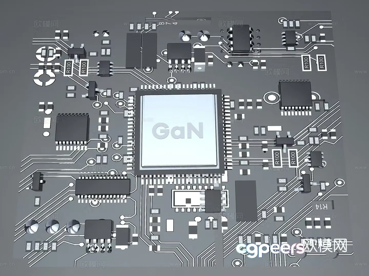 CPU Snapdragon chip Qualcomm chip brain chip technology chip 3d model