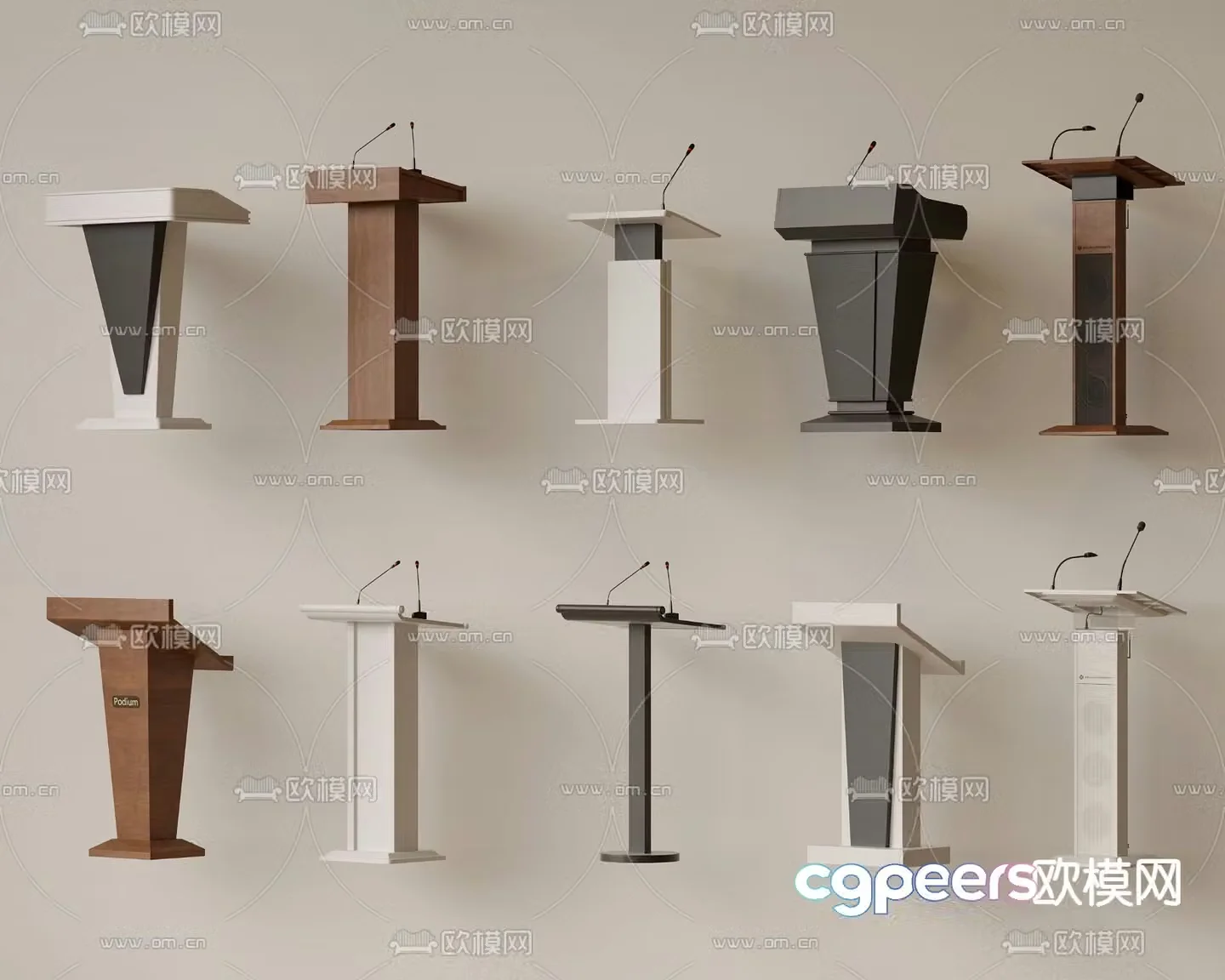 Podium podium podium hosting podium award podium 3D model