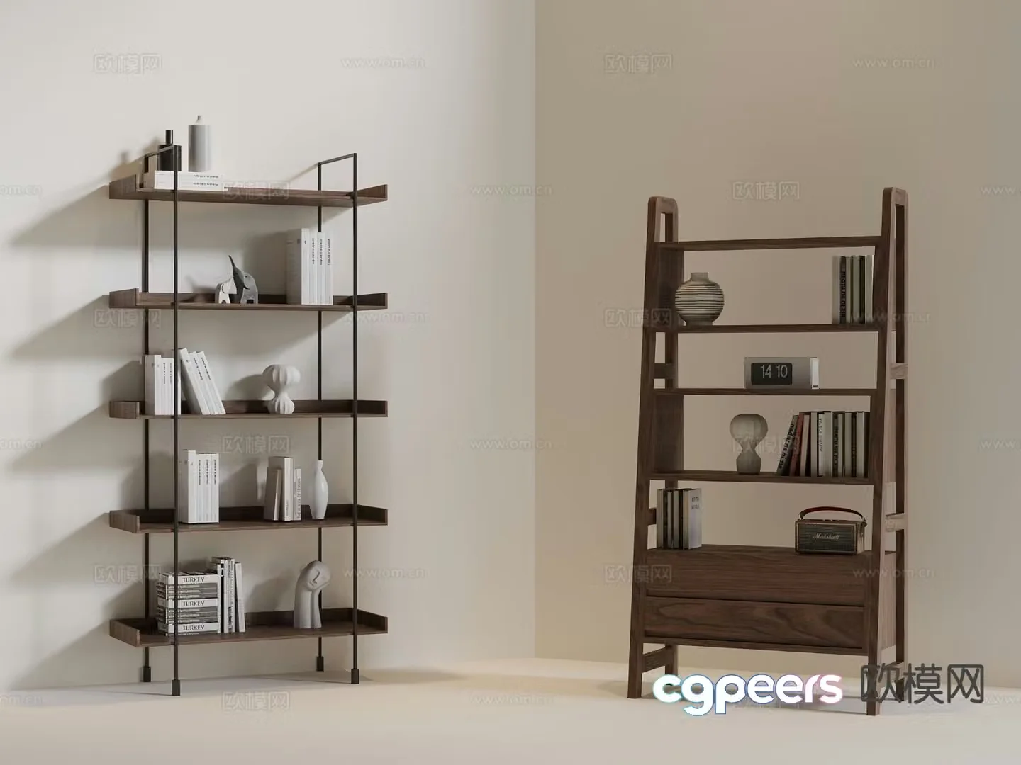 Modern decorative rack 3d model