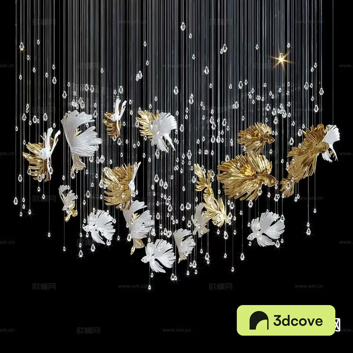 Light luxury style chandelier crystal chandelier