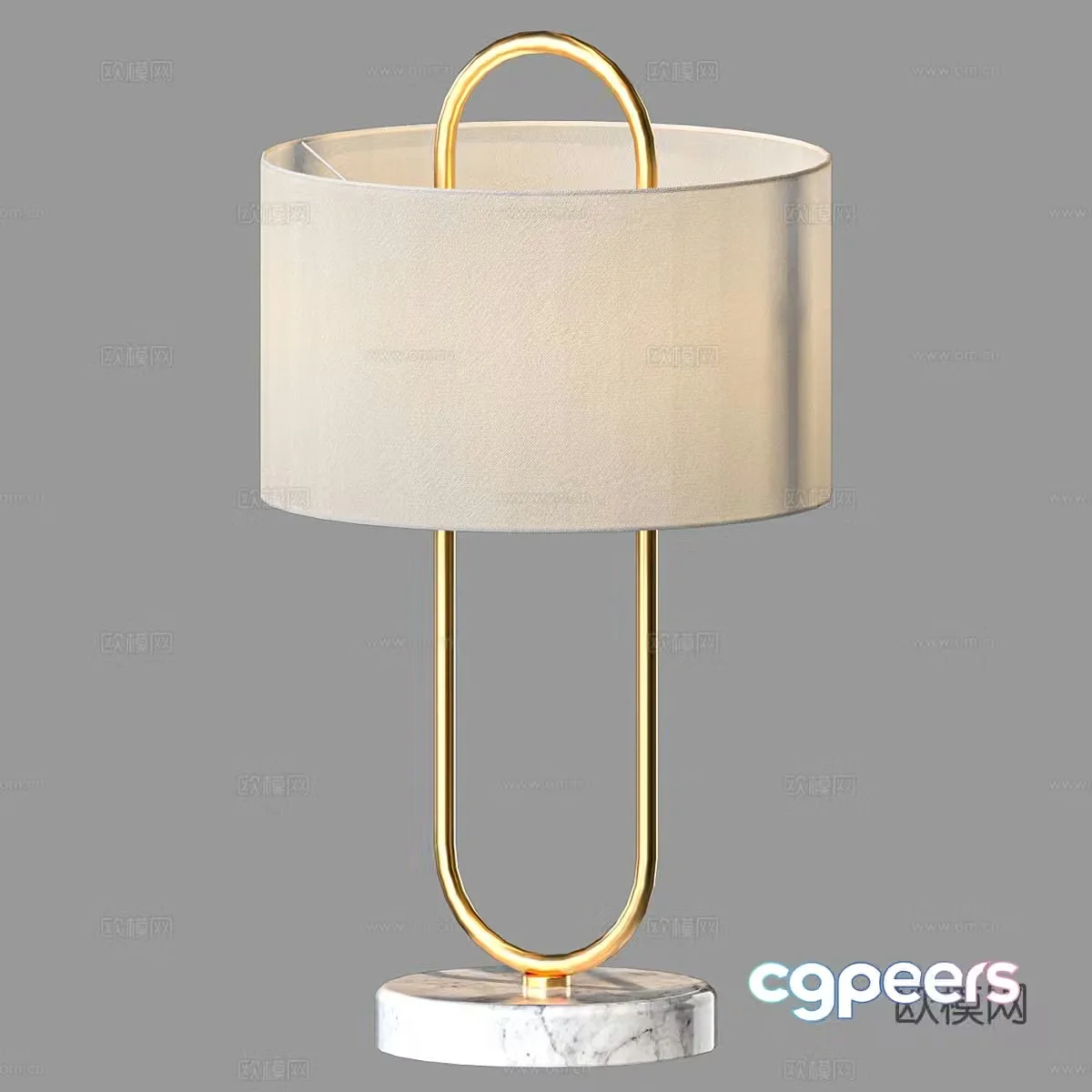 Light luxury table lamp 3D model