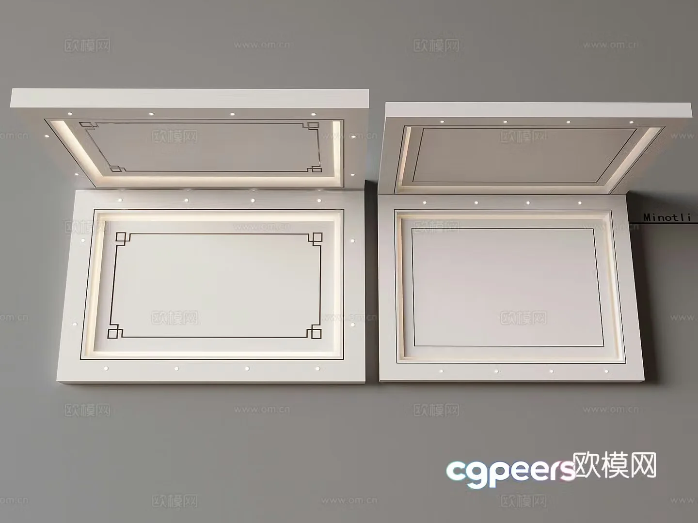 Modern ceiling 3d model