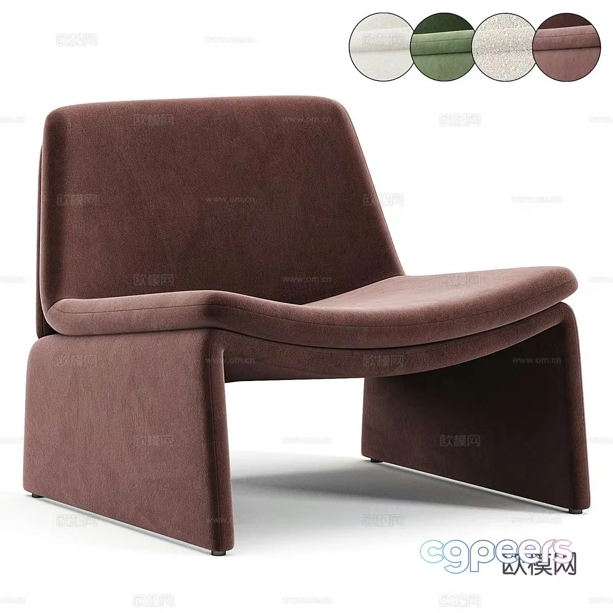 Modern chair sofa chair leisure chair 3d model