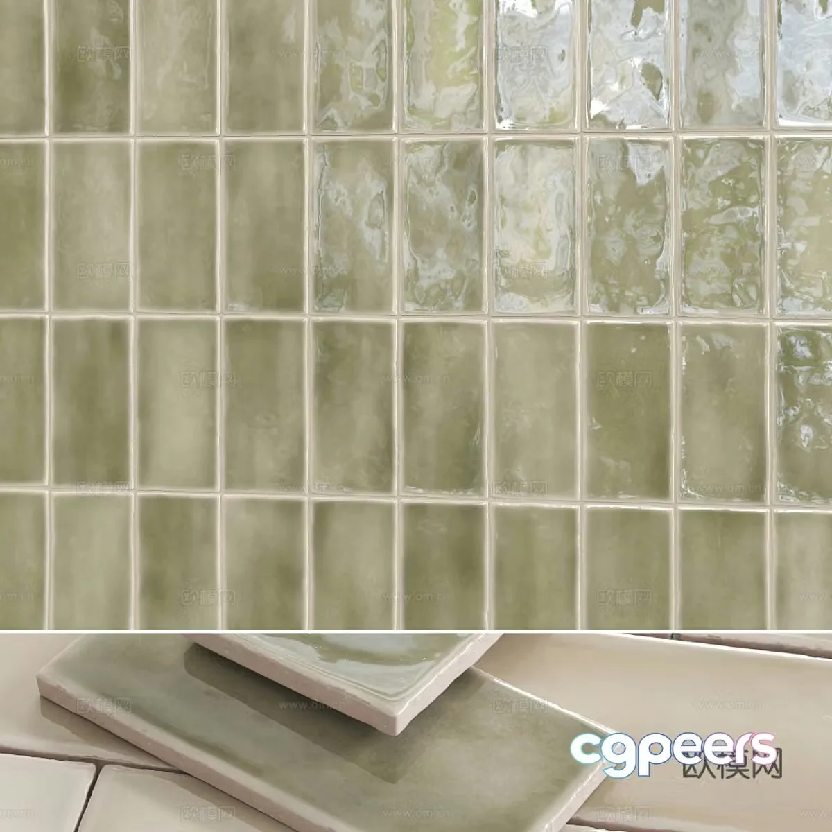 Flower tiles Ceramic tiles Mosaic 3d model