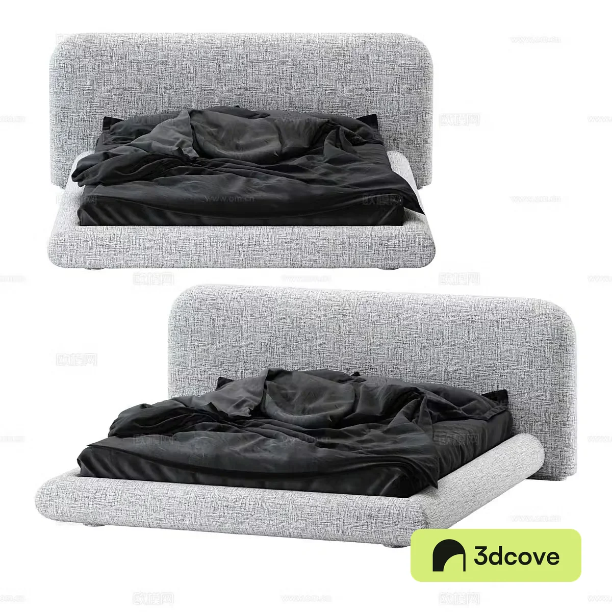 Modern double bed