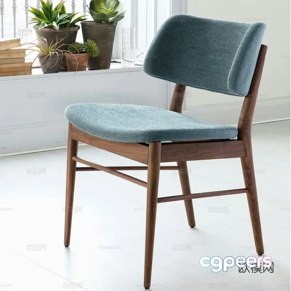 Porada Nordic chair leisure chair 3d model