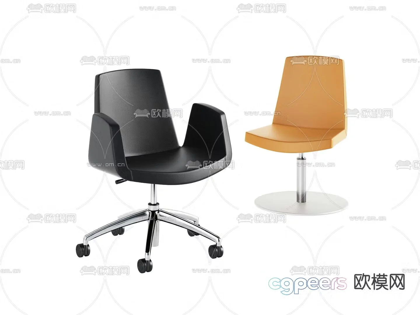 Office chair conference chair staff chair 3d model