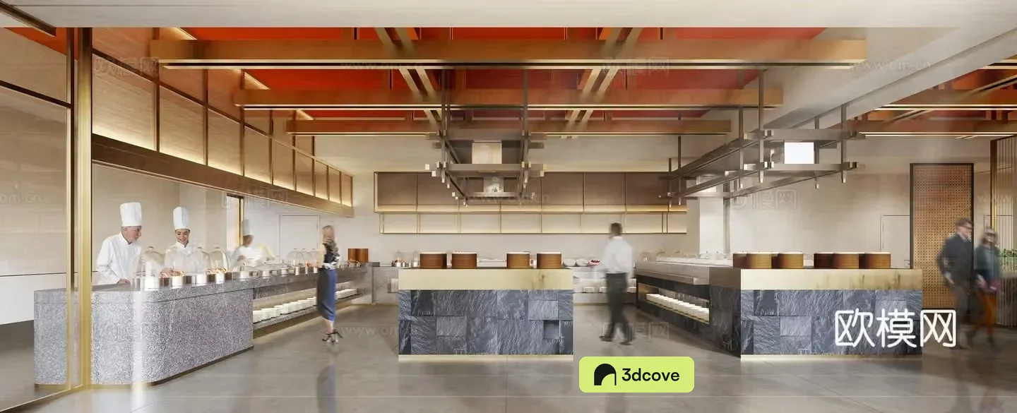 cafeteria dining area