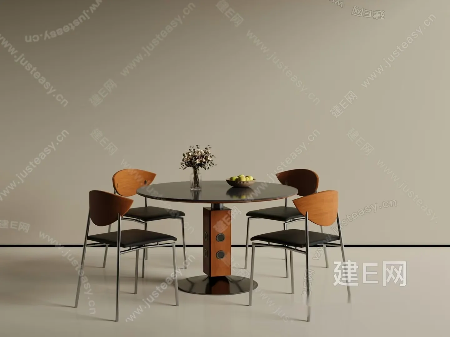 Simple Dining Table 3D Model – 16770 – VRAY Render