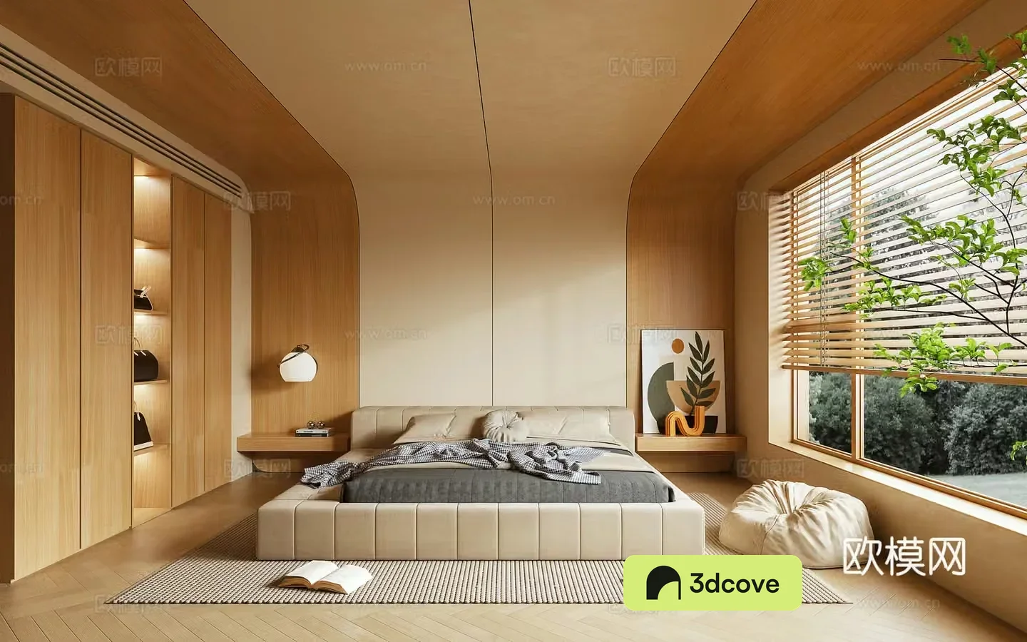 Bedroom Double Bed Ornament