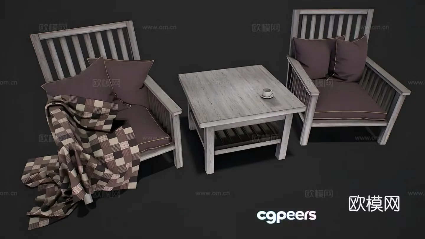 Furniture combination 3D model