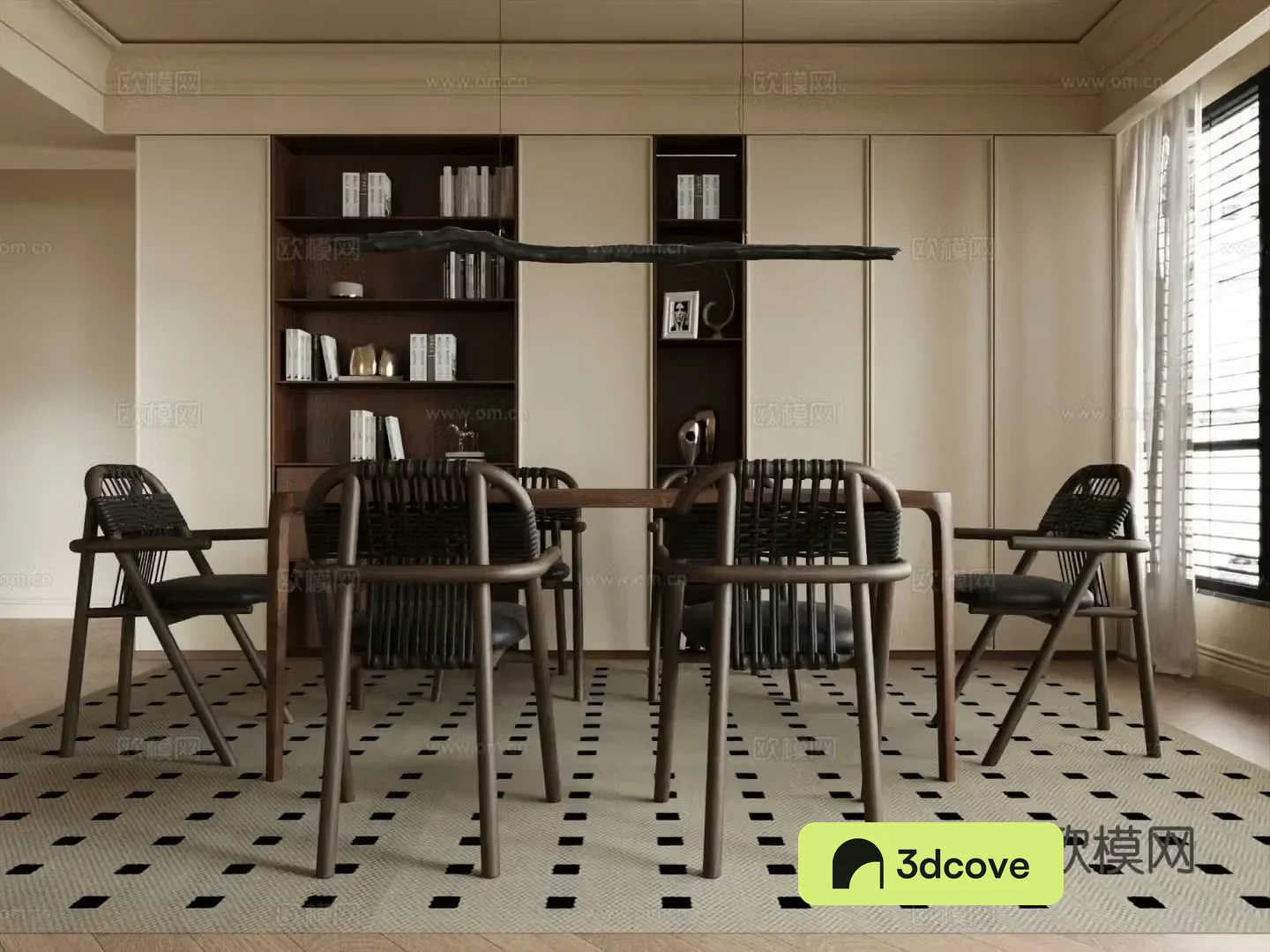 Medieval style dining table and chairs
