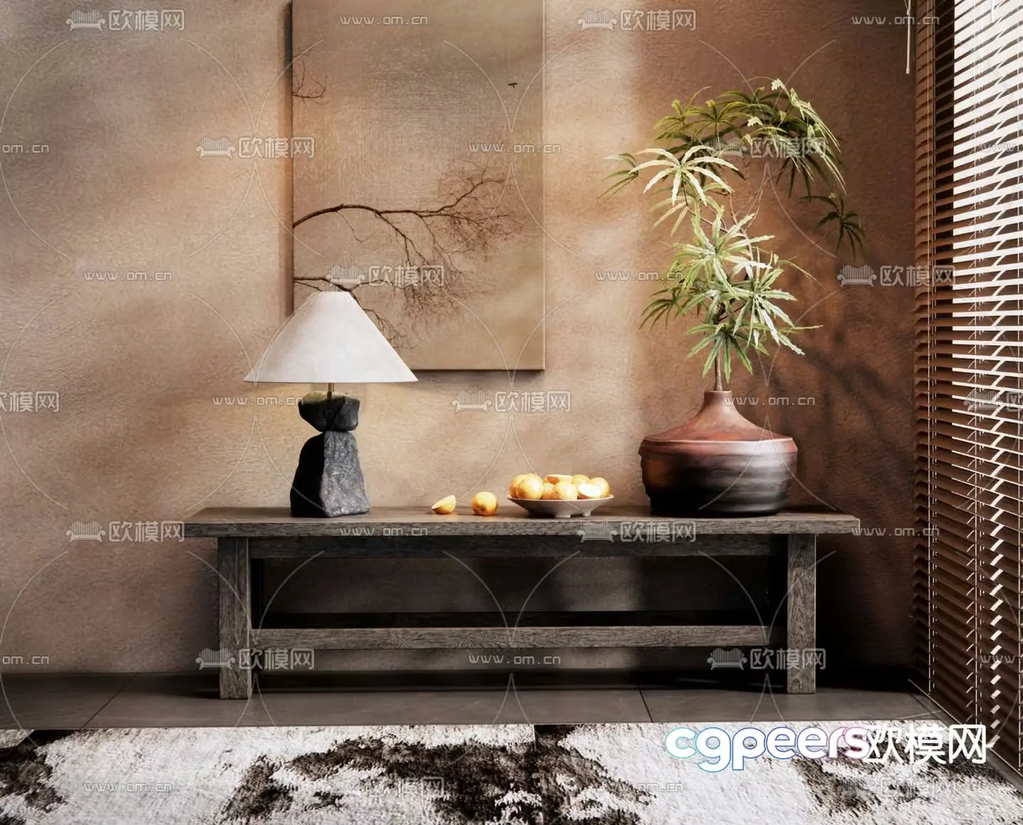 Wabi-sabi Danjingdai 3D model