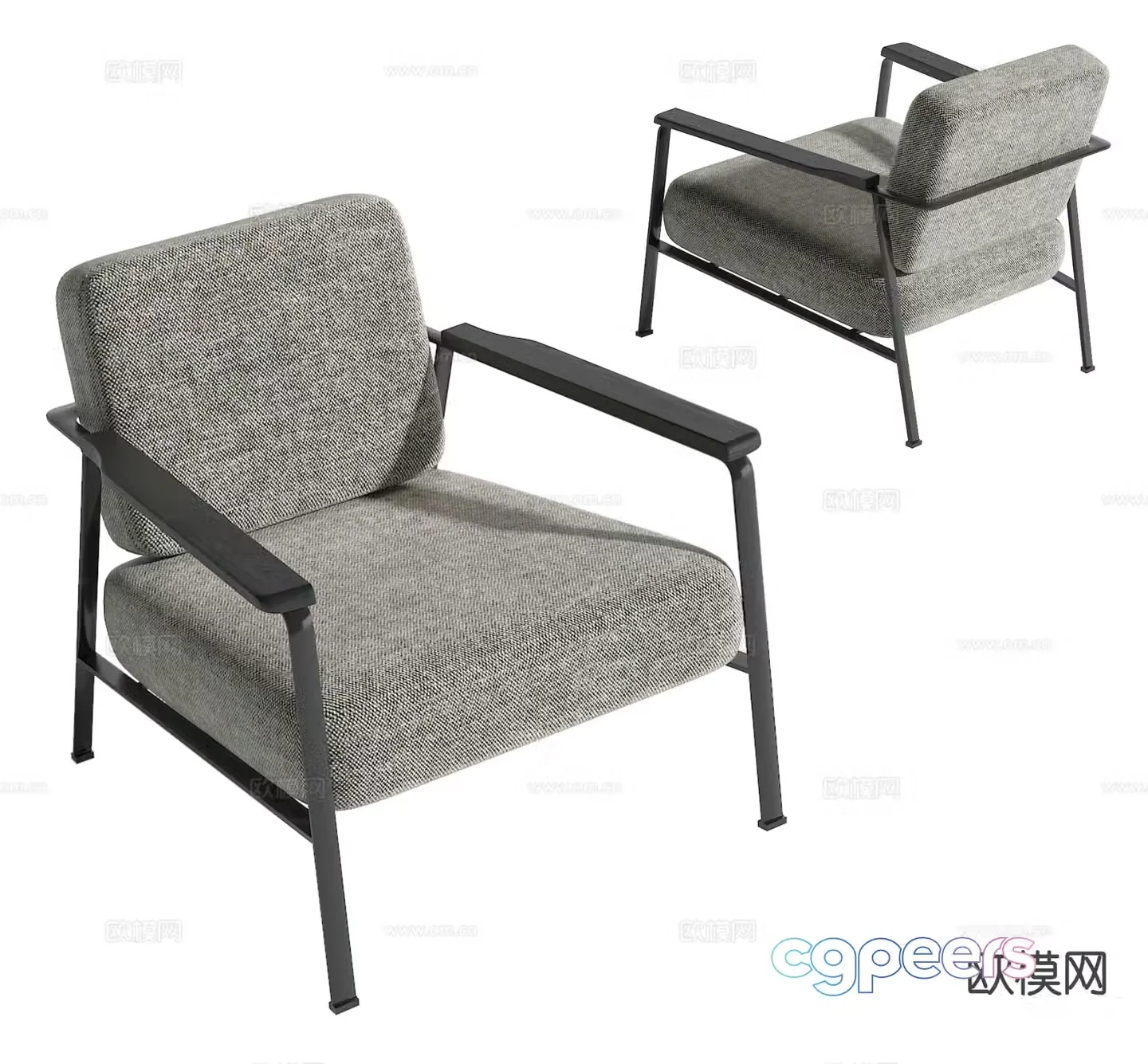 Modern lounge chair 3d model