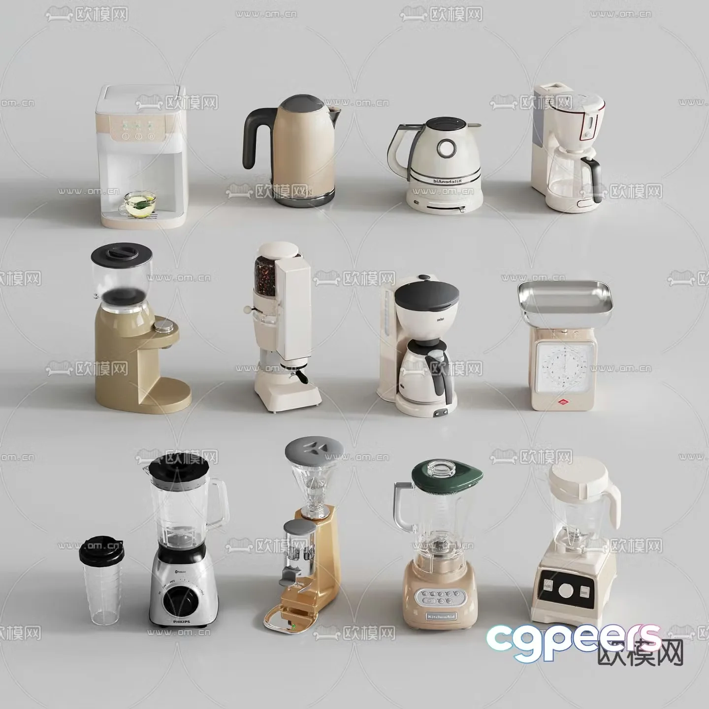 Kitchen appliances juicer wall breaker 3d model