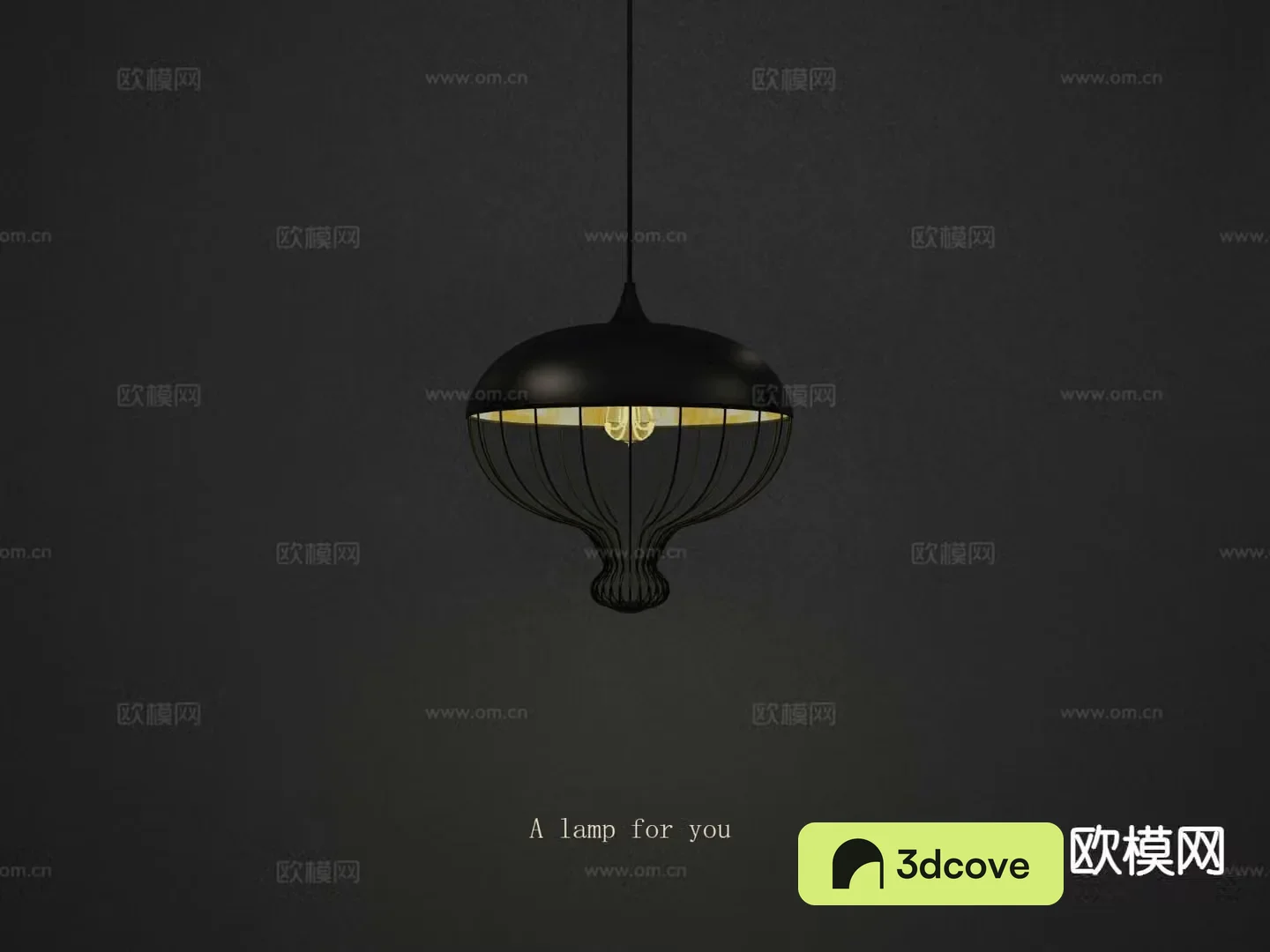 Industrial style chandelier