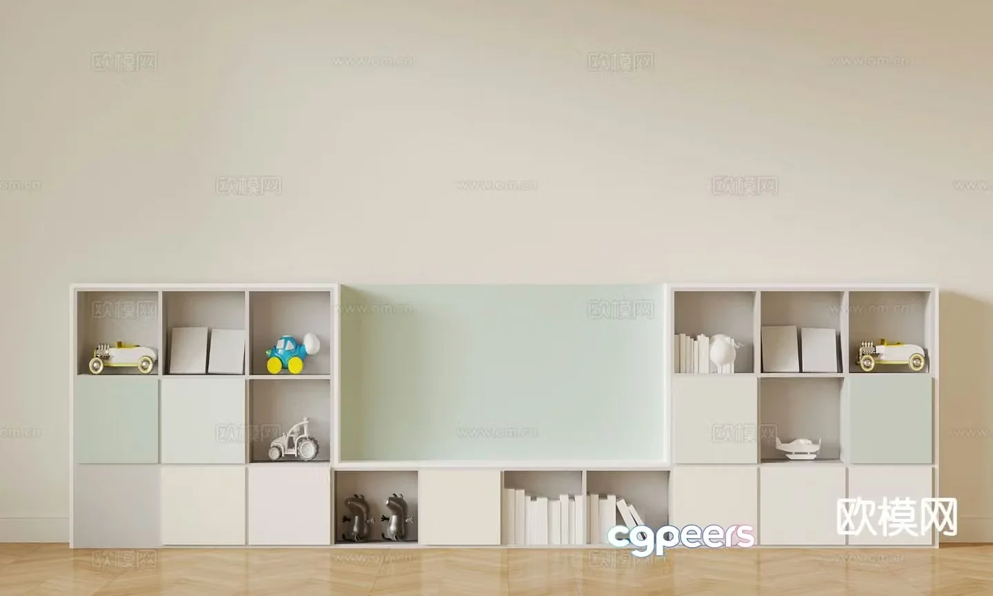 Modern children’s toy cabinet children’s cabinet 3d model