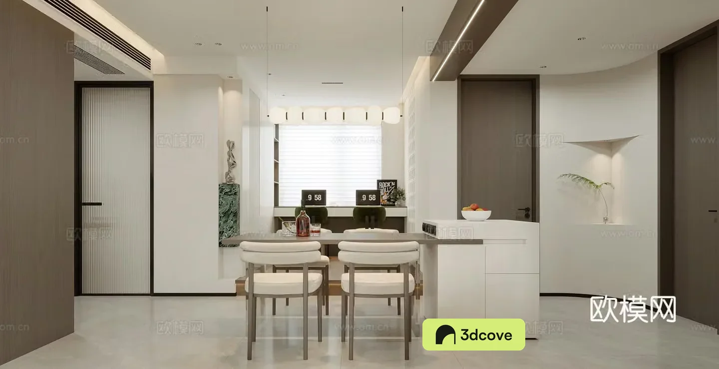Modern restaurant Modern study Desk Children’s study Office Creamy style restaurant