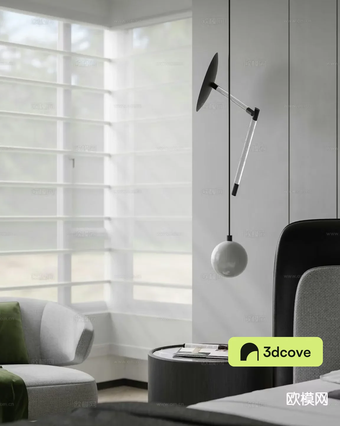 Modern chandelier bedside small chandelier
