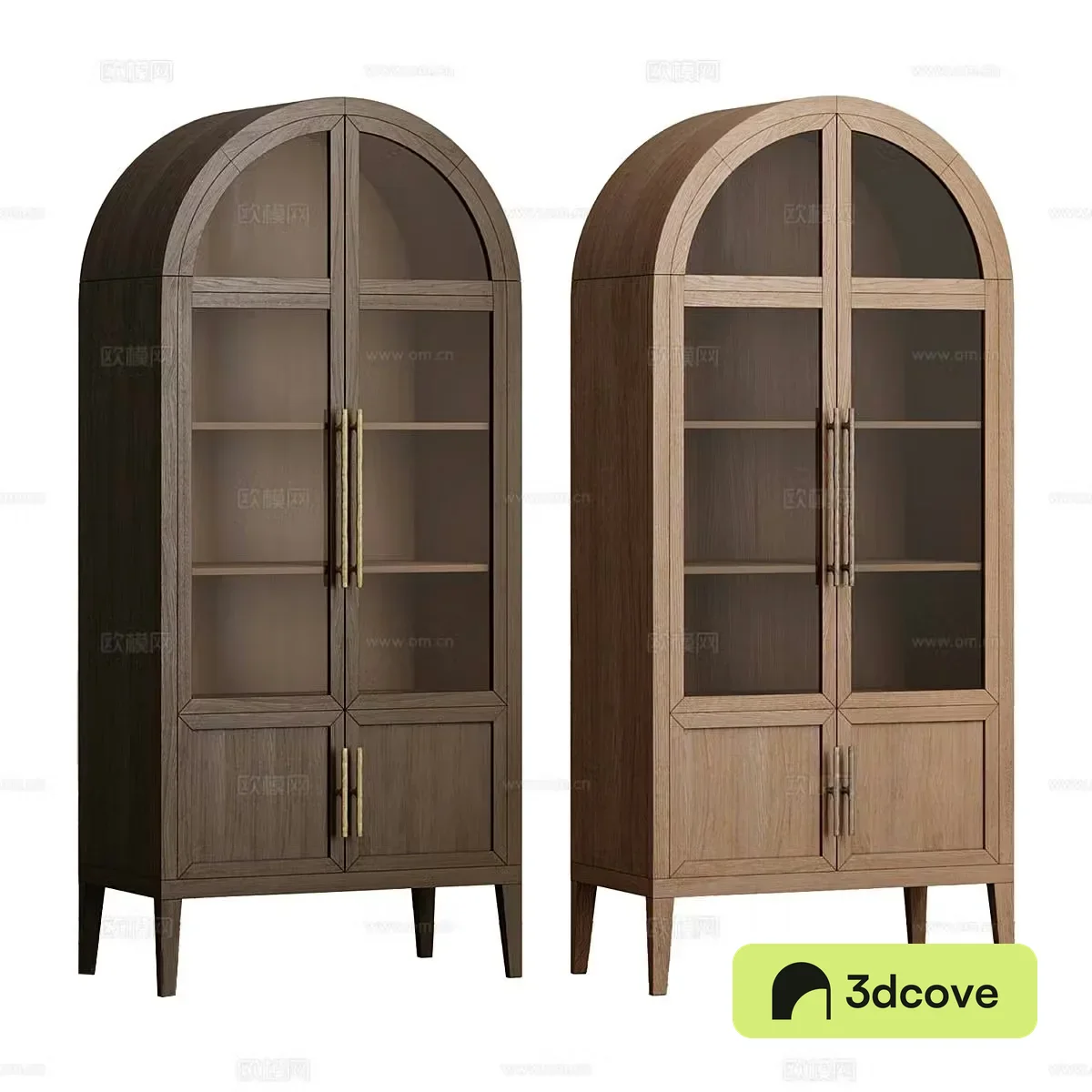 Log bookcase